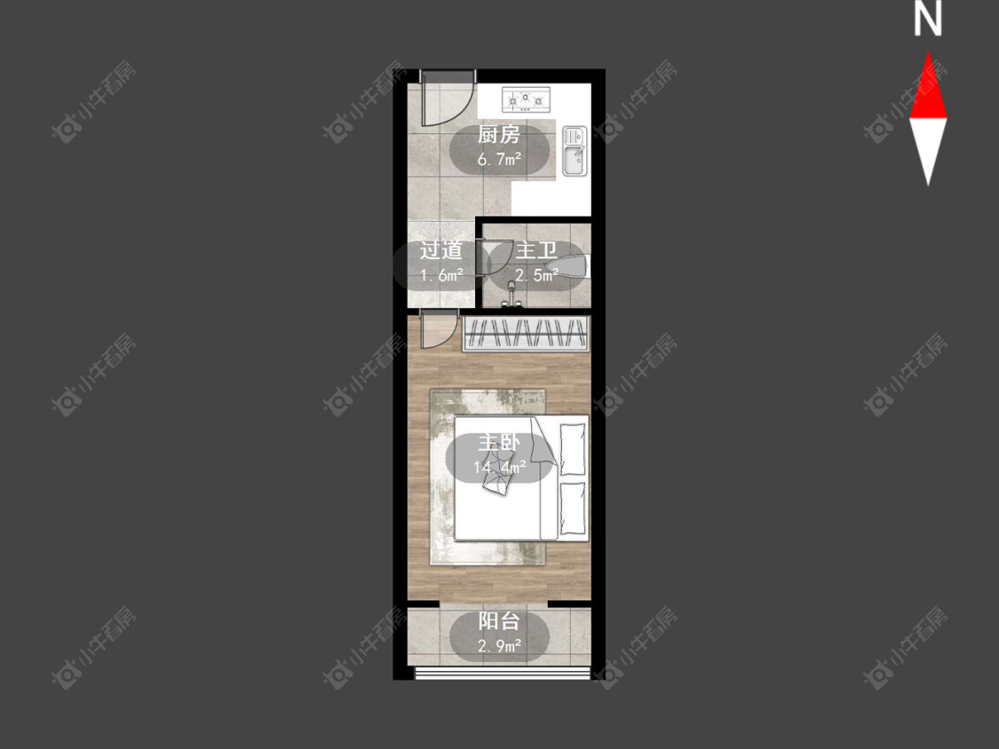 上海巴林小区在售二手房源户型图_小牛看房