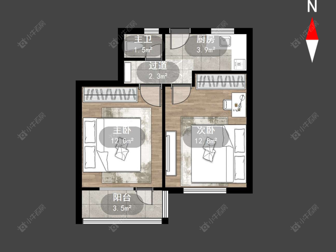 上海高桥二村在售二手房源户型图_小牛看房