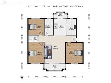 上海绿海家园3室2厅2卫在售二手房房源图片