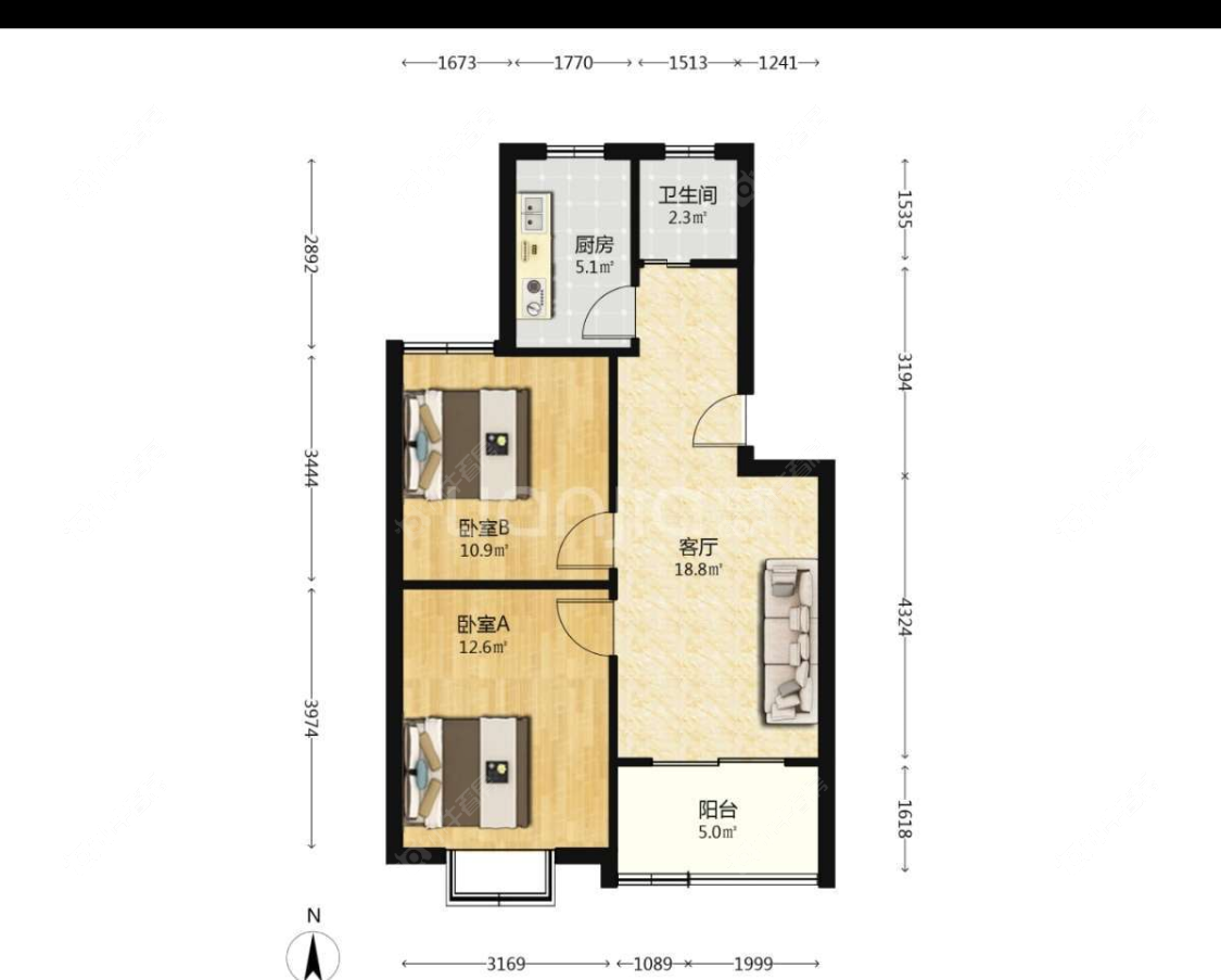 上海绿地御桥苑在售二手房源户型图_小牛看房