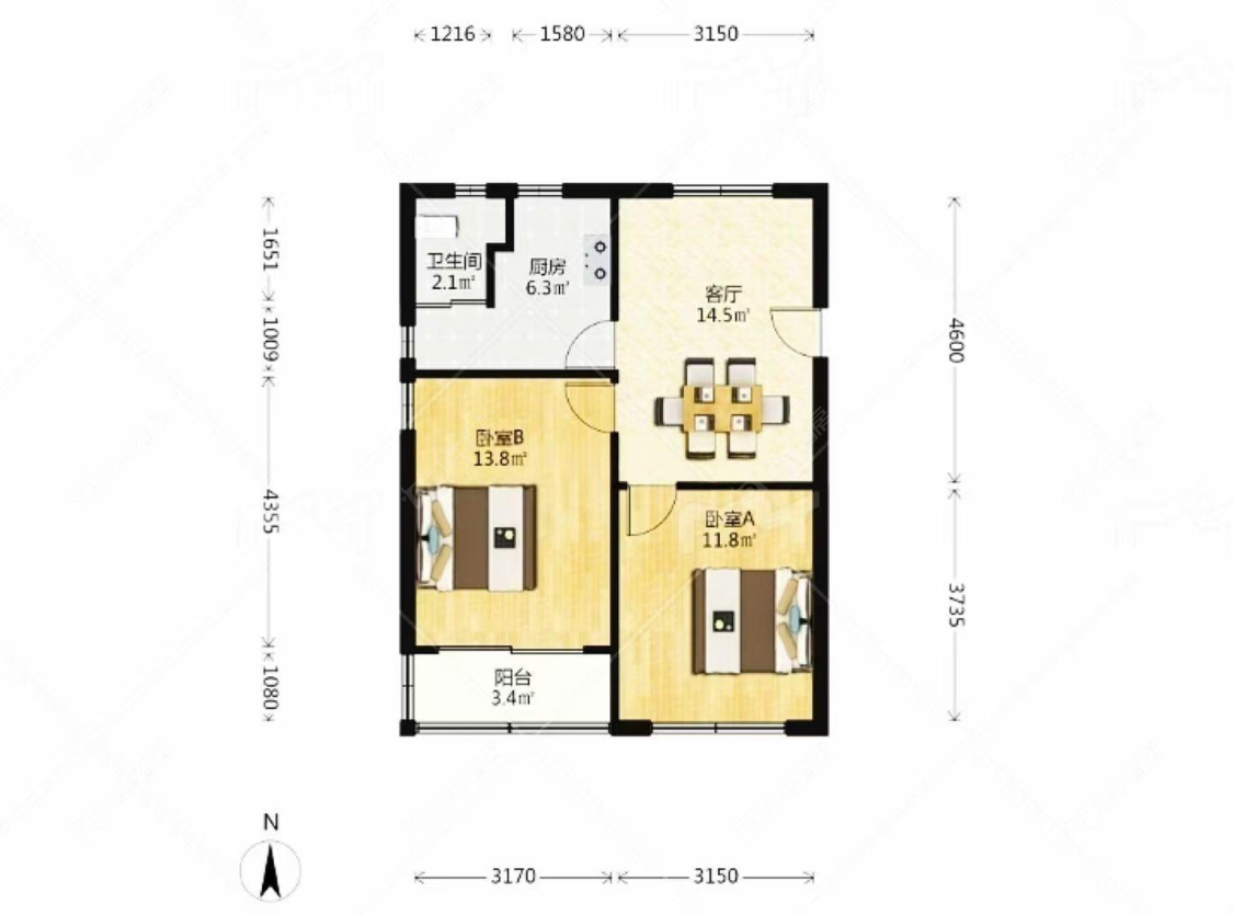 上海潼港八村在售二手房源户型图_小牛看房