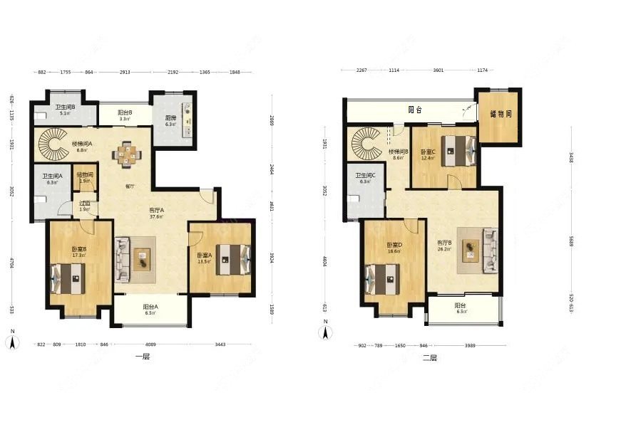 上海翡翠东森花园在售二手房源户型图_小牛看房