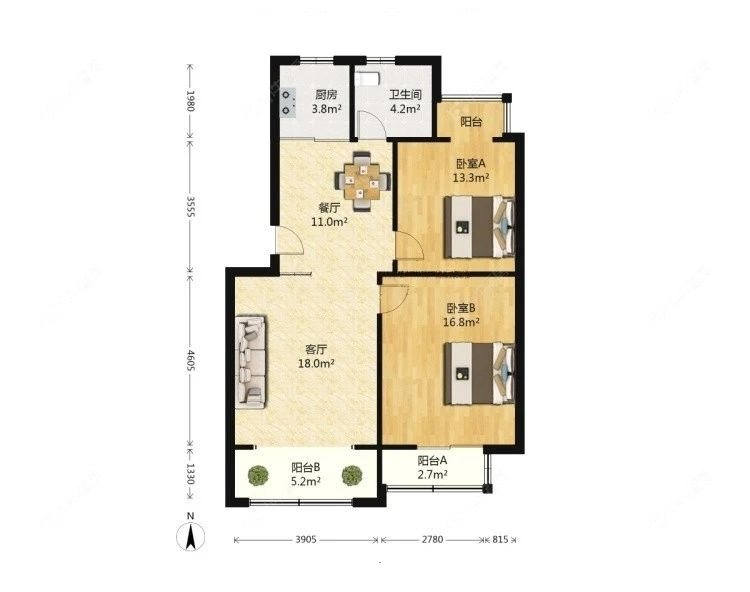 上海大华锦绣华城四街区在租房源户型图_小牛看房