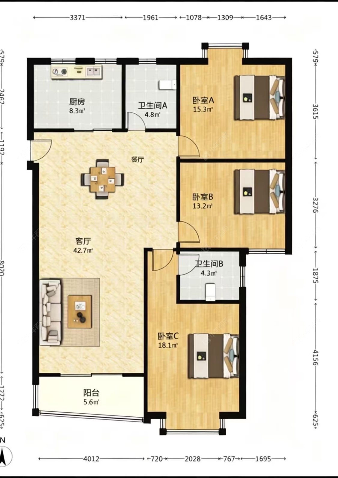 上海莲花新苑在售二手房源户型图_小牛看房