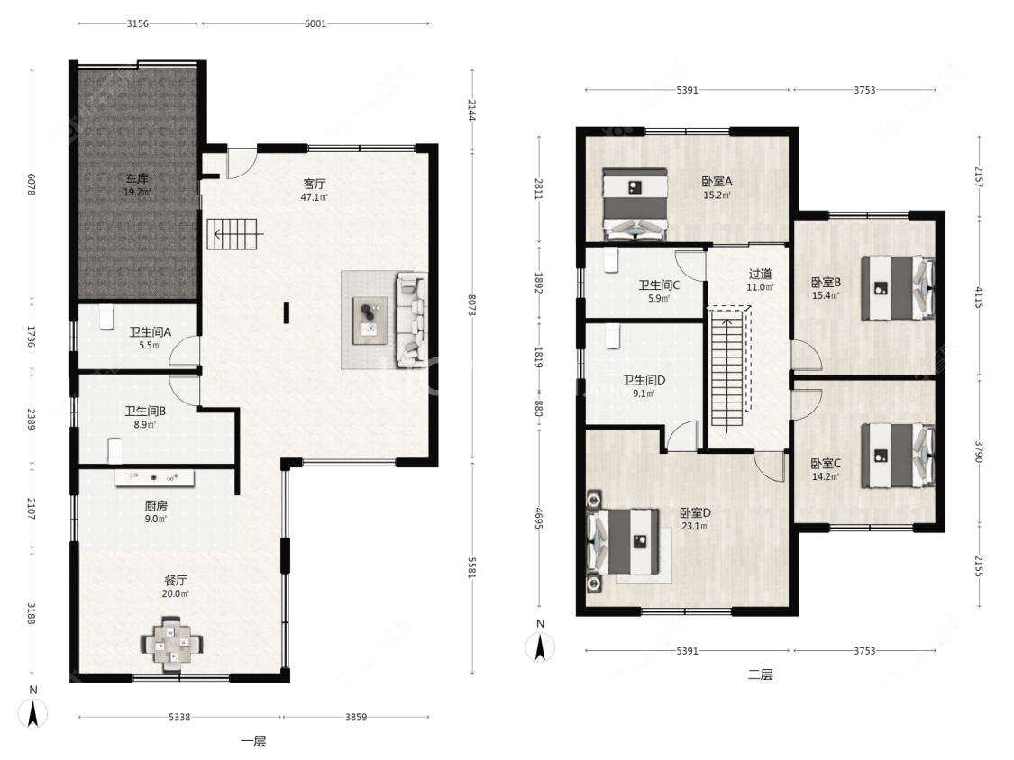 上海康桥半岛1168弄在售二手房源户型图_小牛看房