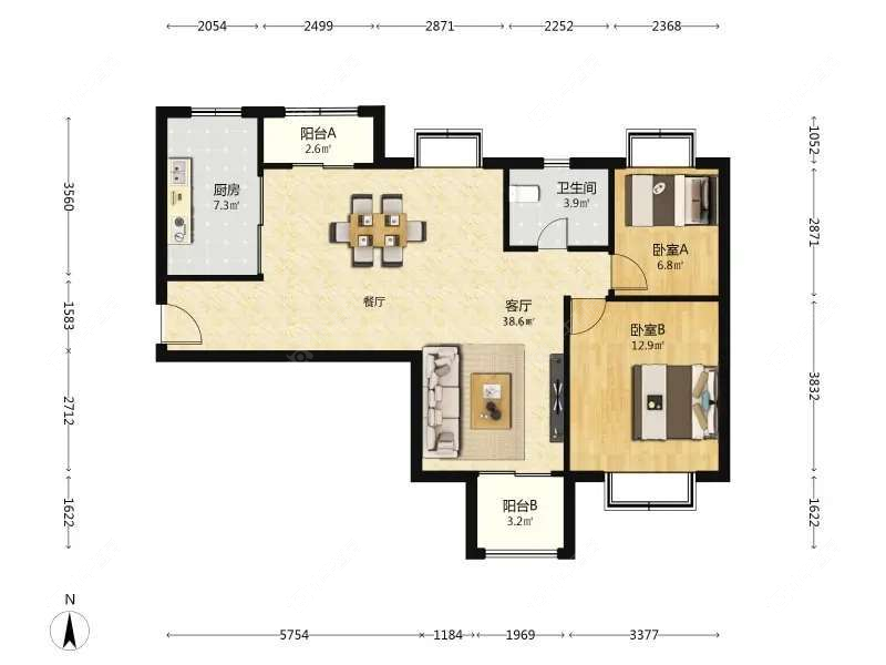上海馨佳园十一街坊在售二手房源户型图_小牛看房