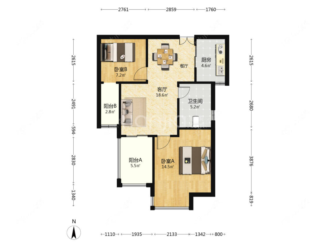 上海万业紫辰苑在售二手房源户型图_小牛看房