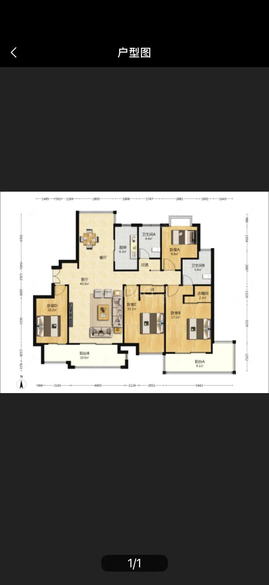 上海万业紫辰苑在租房源户型图_小牛看房