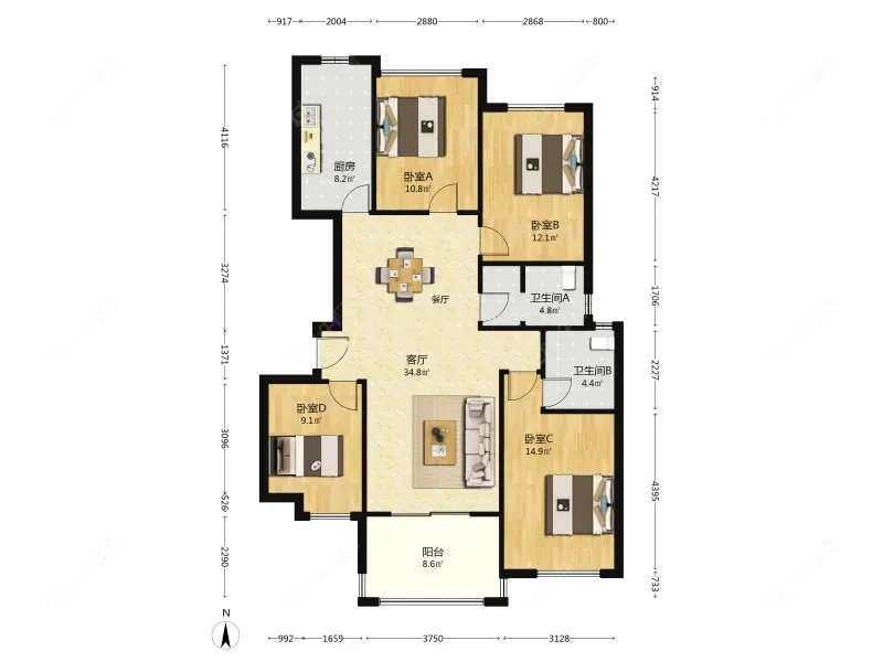 上海保利叶语二期在售二手房源户型图_小牛看房