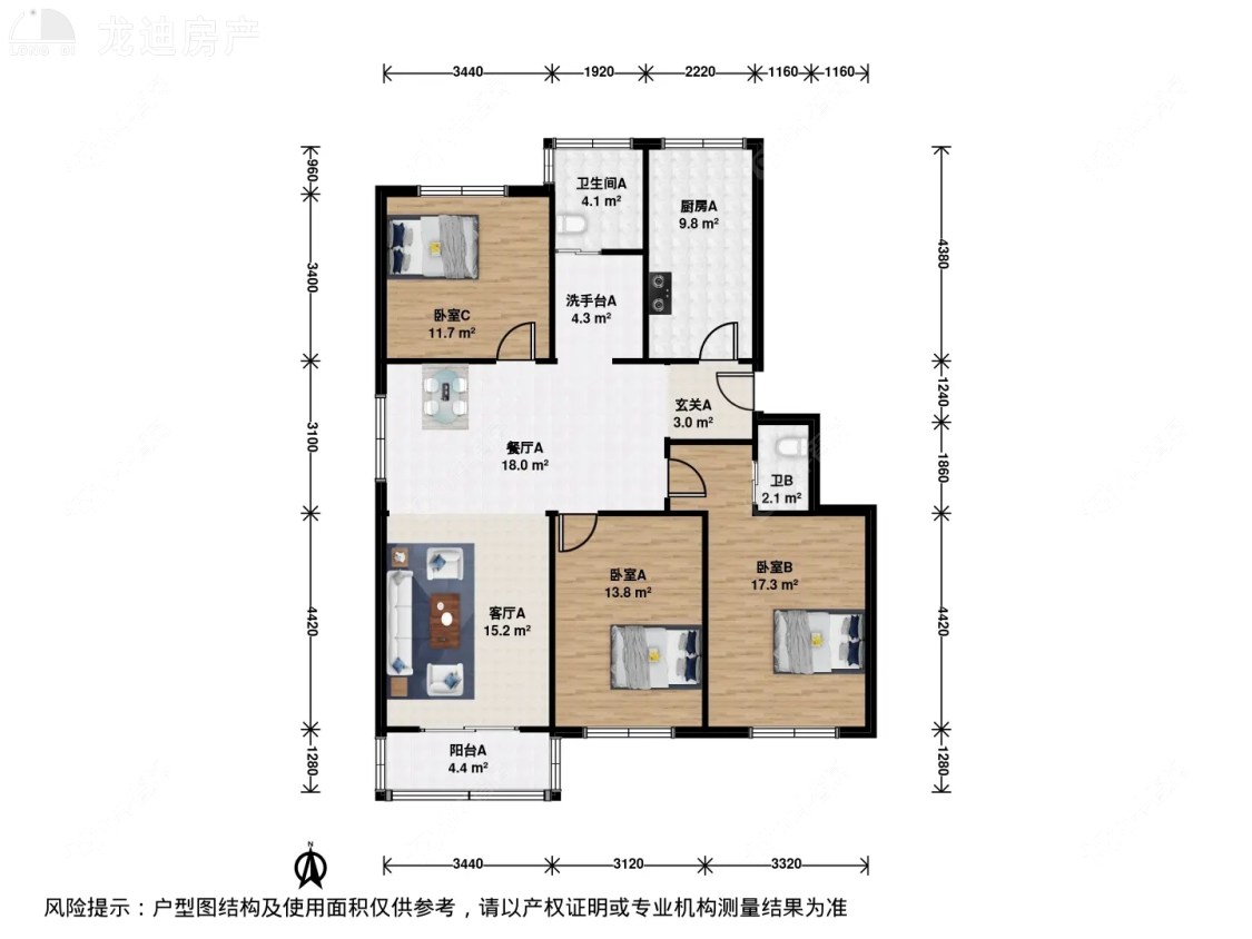 上海桃园公寓(川沙)在售二手房源户型图_小牛看房