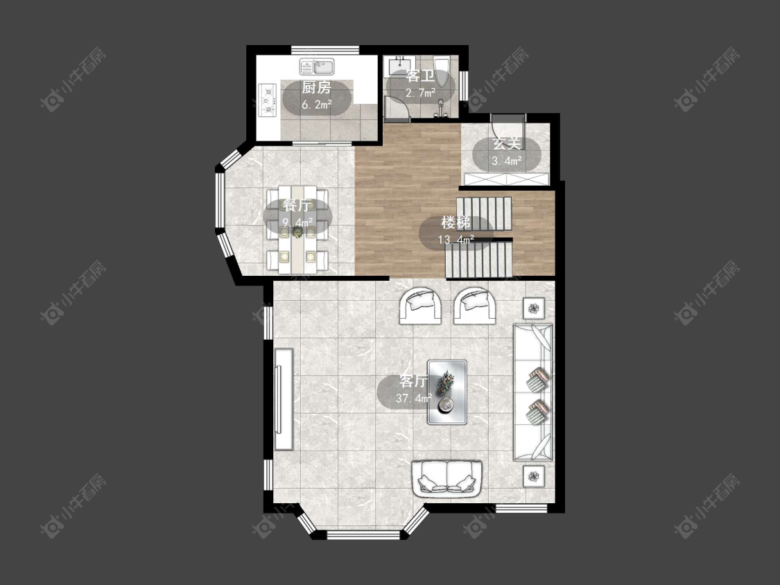 上海长泰东郊御园别墅区在售二手房源户型图_小牛看房