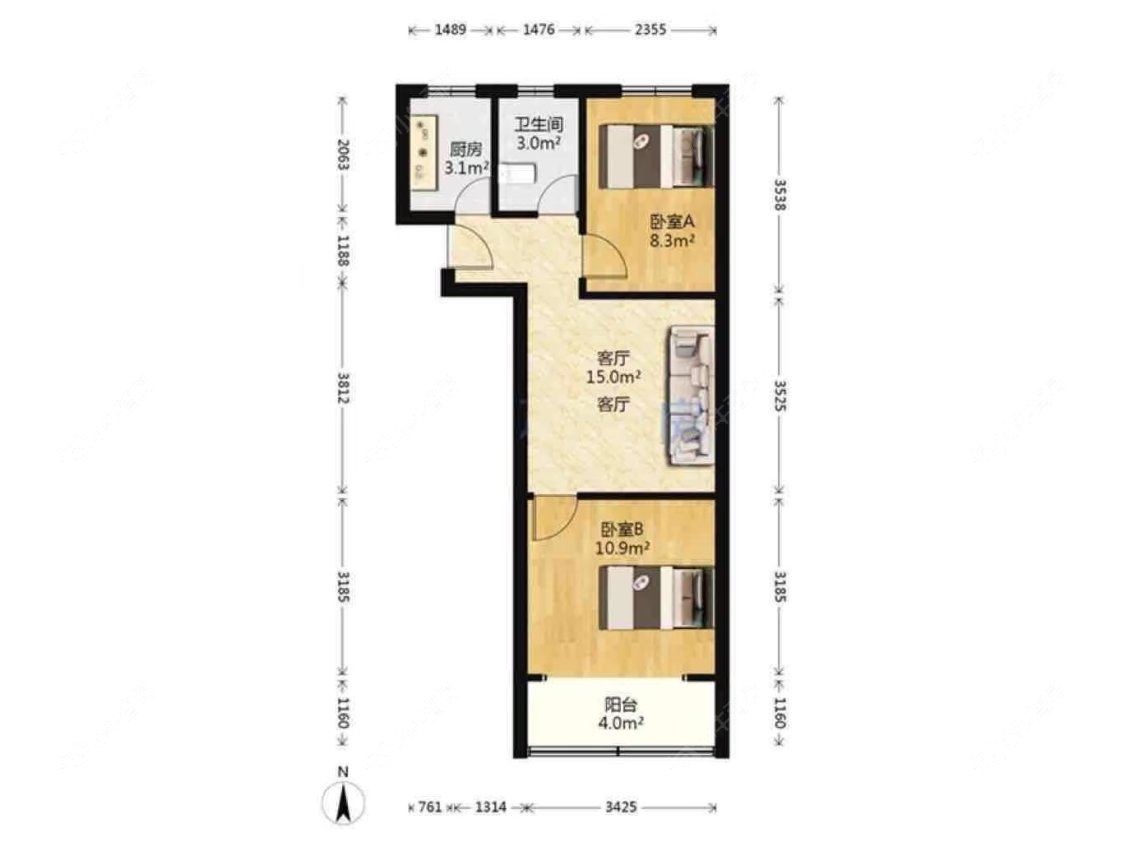 上海京浦小区在售二手房源户型图_小牛看房