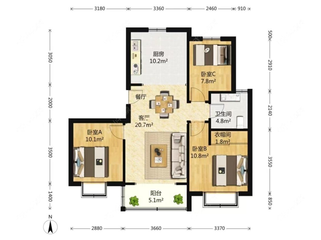 上海采菊苑在售二手房源户型图_小牛看房