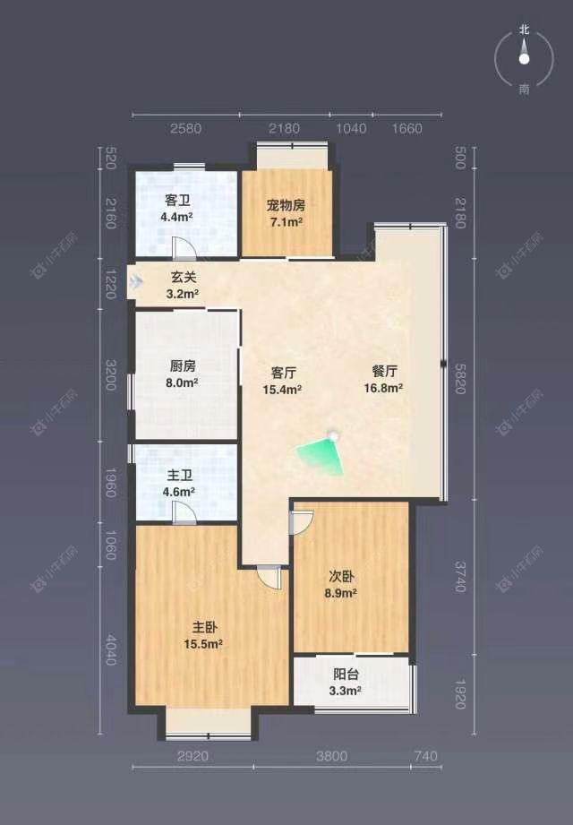 上海万科启宸在售二手房源户型图_小牛看房