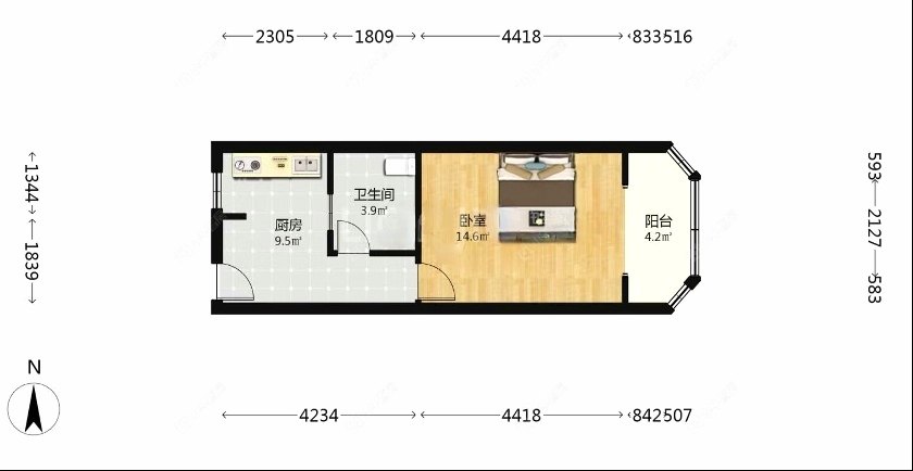 上海吴兴路公安大楼(徐汇)在售二手房源户型图_小牛看房