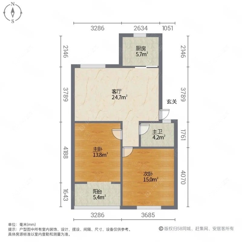 上海庆安苑在租房源户型图_小牛看房