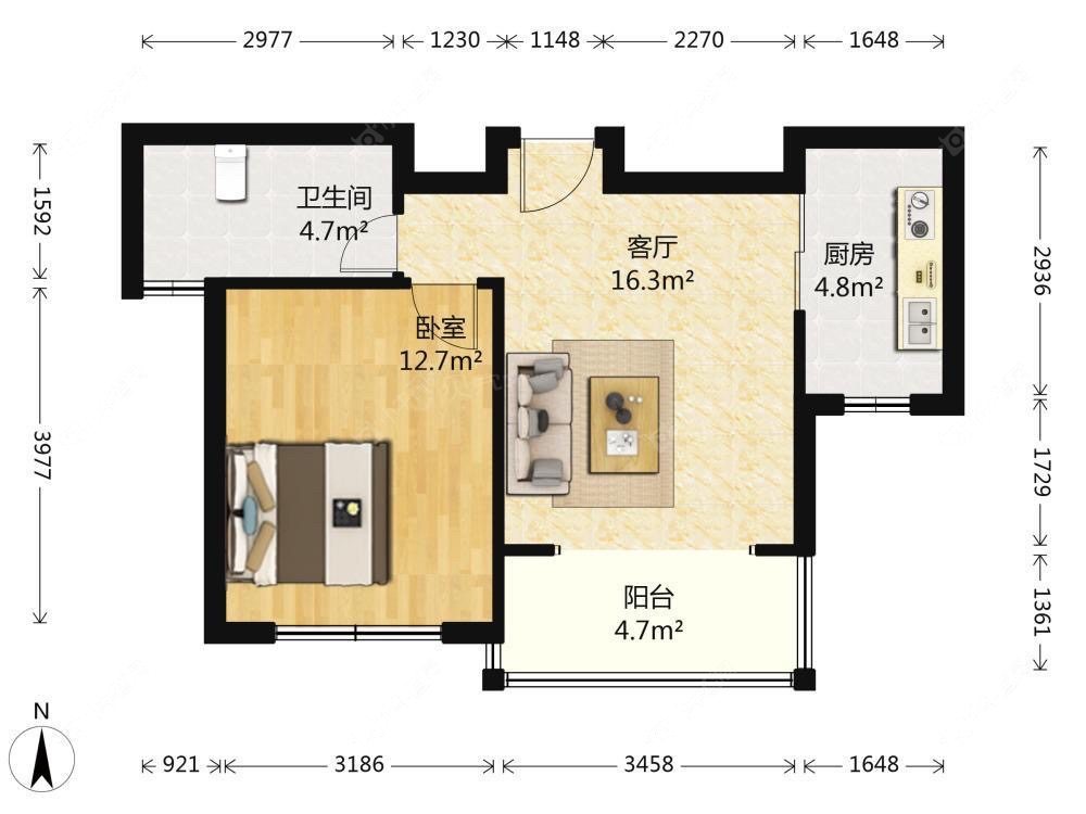 上海文宝苑在售二手房源户型图_小牛看房