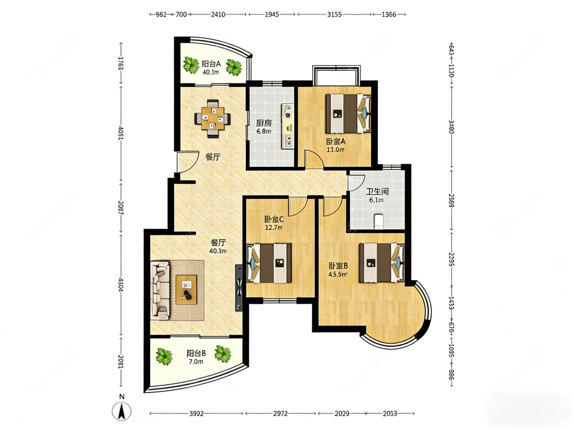 上海东方丽都在售二手房源户型图_小牛看房