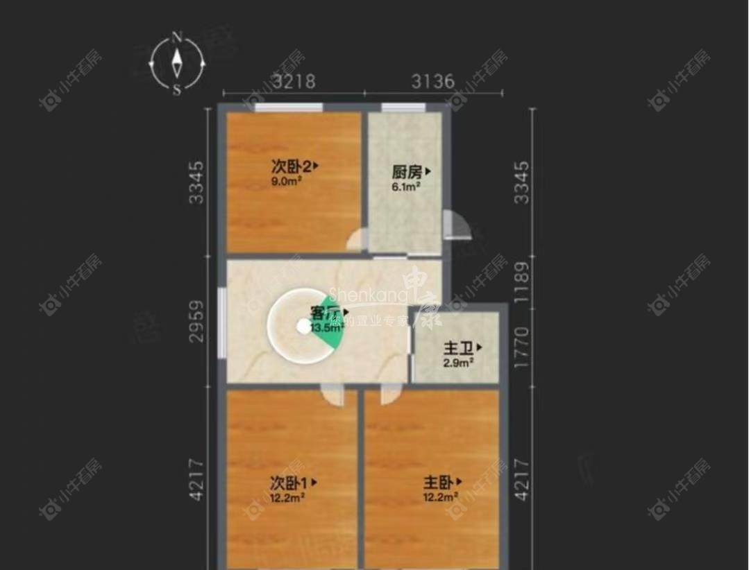 上海芳华路268弄在售二手房源户型图_小牛看房