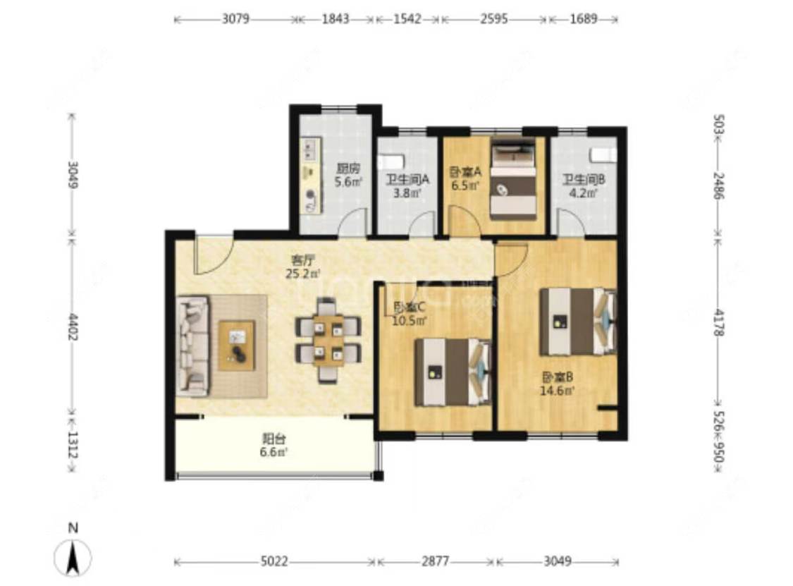 上海保利云上澄光在售二手房源户型图_小牛看房