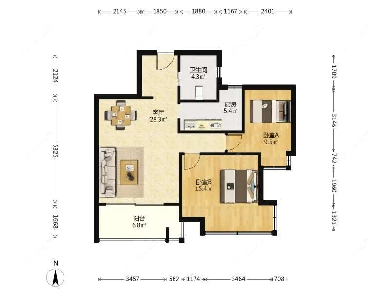上海菊泉新城爱建顾园西区在售二手房源户型图_小牛看房