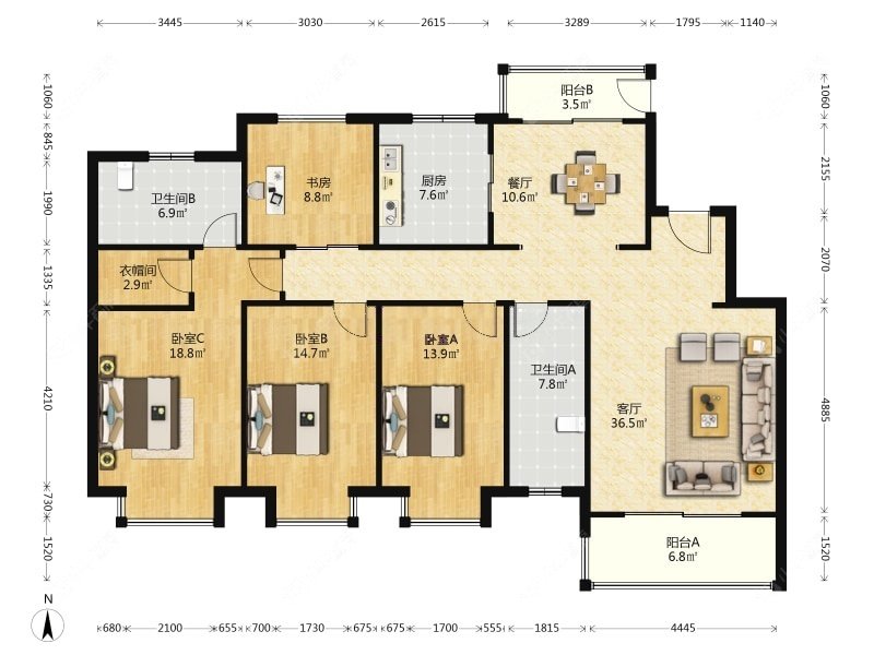 上海上和园一期在售二手房源户型图_小牛看房