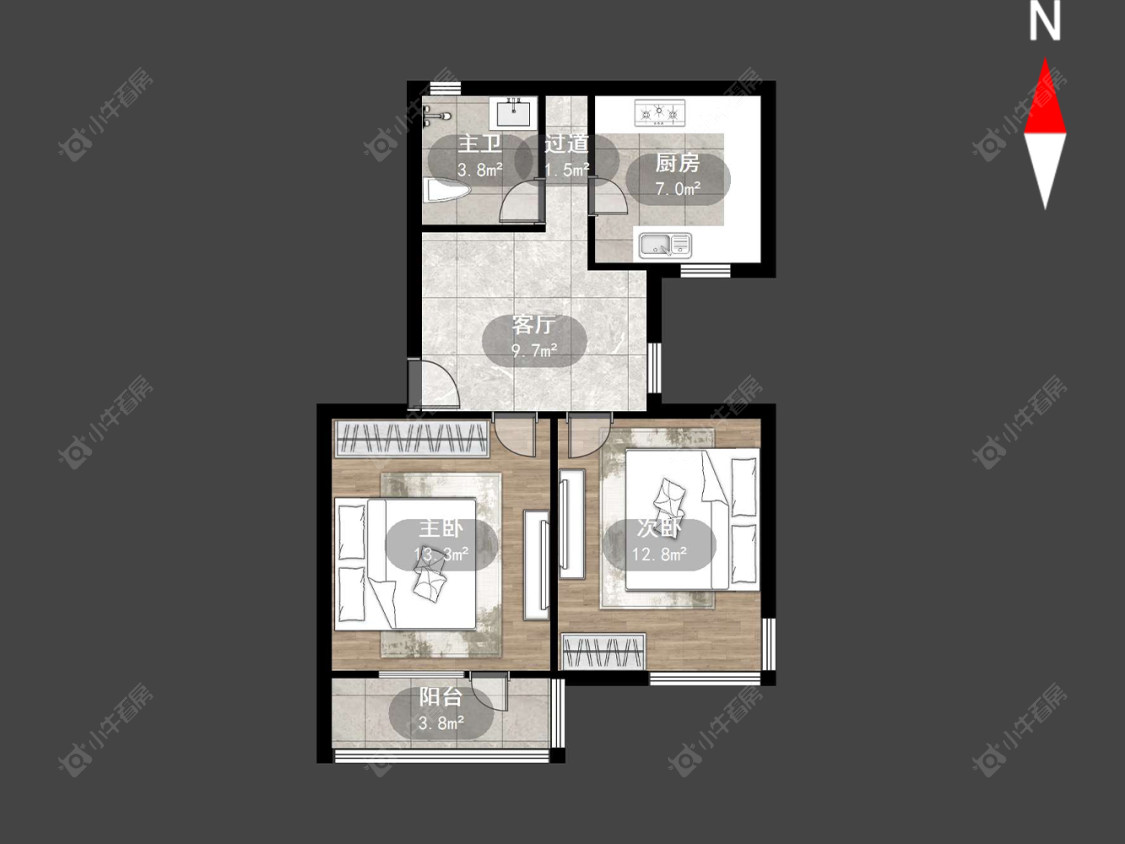 上海潼港一村在售二手房源户型图_小牛看房