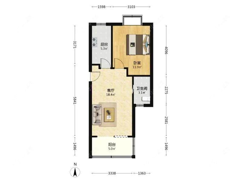 上海好日子大家园A区在售二手房源户型图_小牛看房