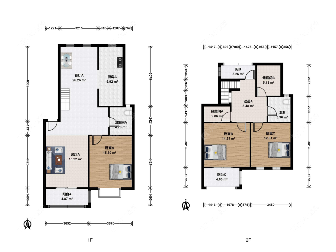 上海滨江雅苑在售二手房源户型图_小牛看房