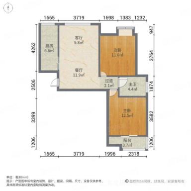 上海云翔佳苑北区2室2厅1卫在售二手房房源图片