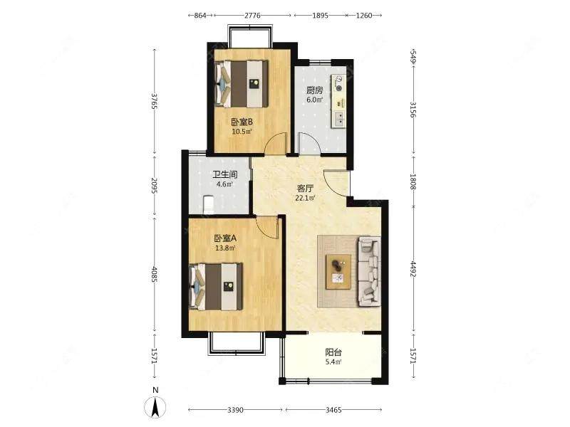 上海好日子大家园D区在售二手房源户型图_小牛看房