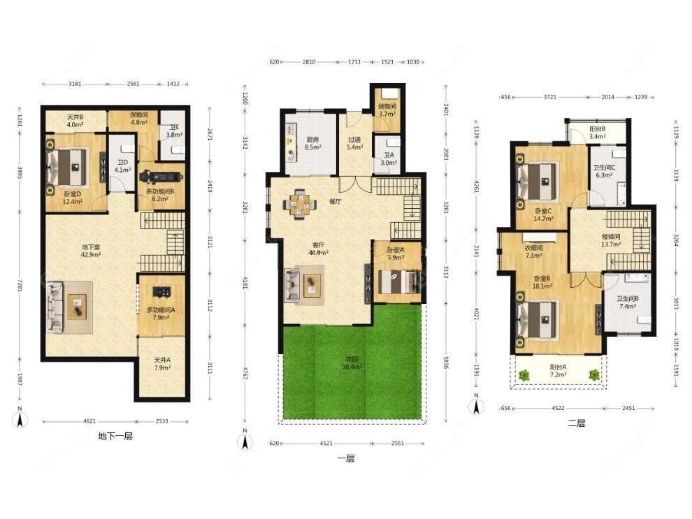 上海宫园巧筑在售二手房源户型图_小牛看房