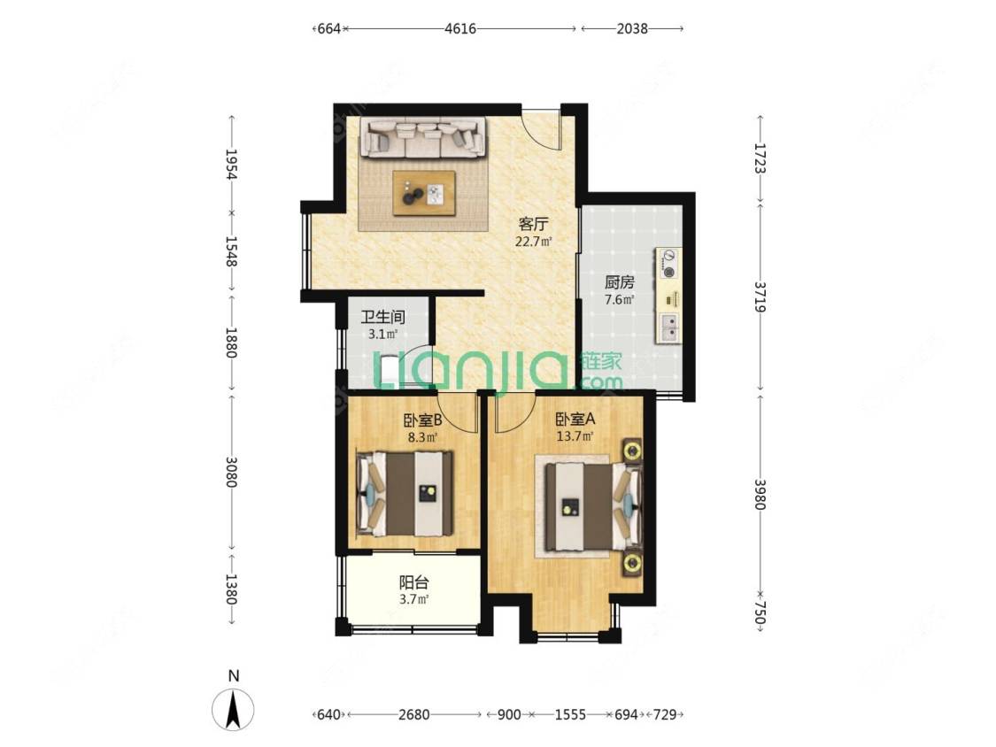 上海逸庭苑在售二手房源户型图_小牛看房