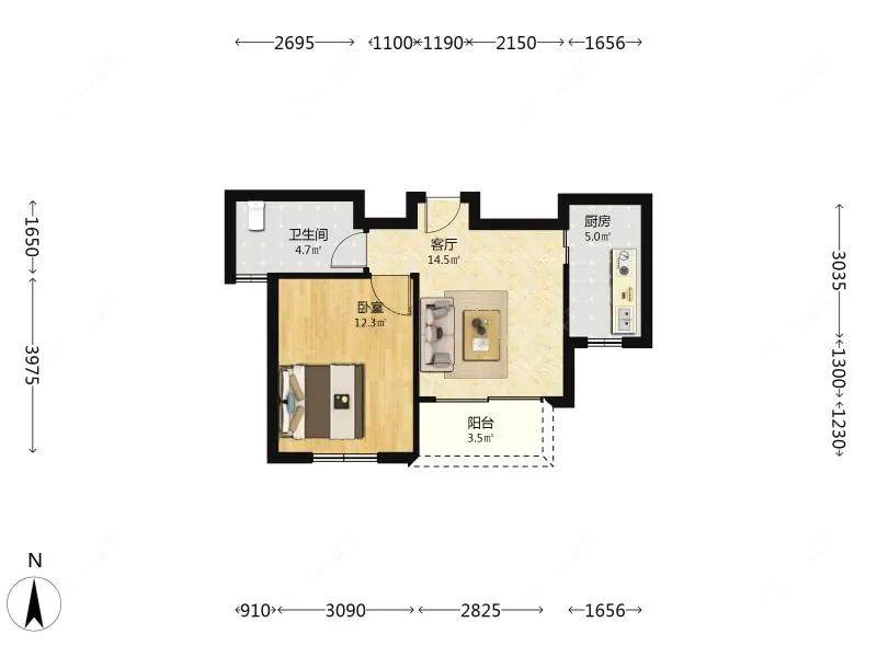 上海文宝苑在售二手房源户型图_小牛看房