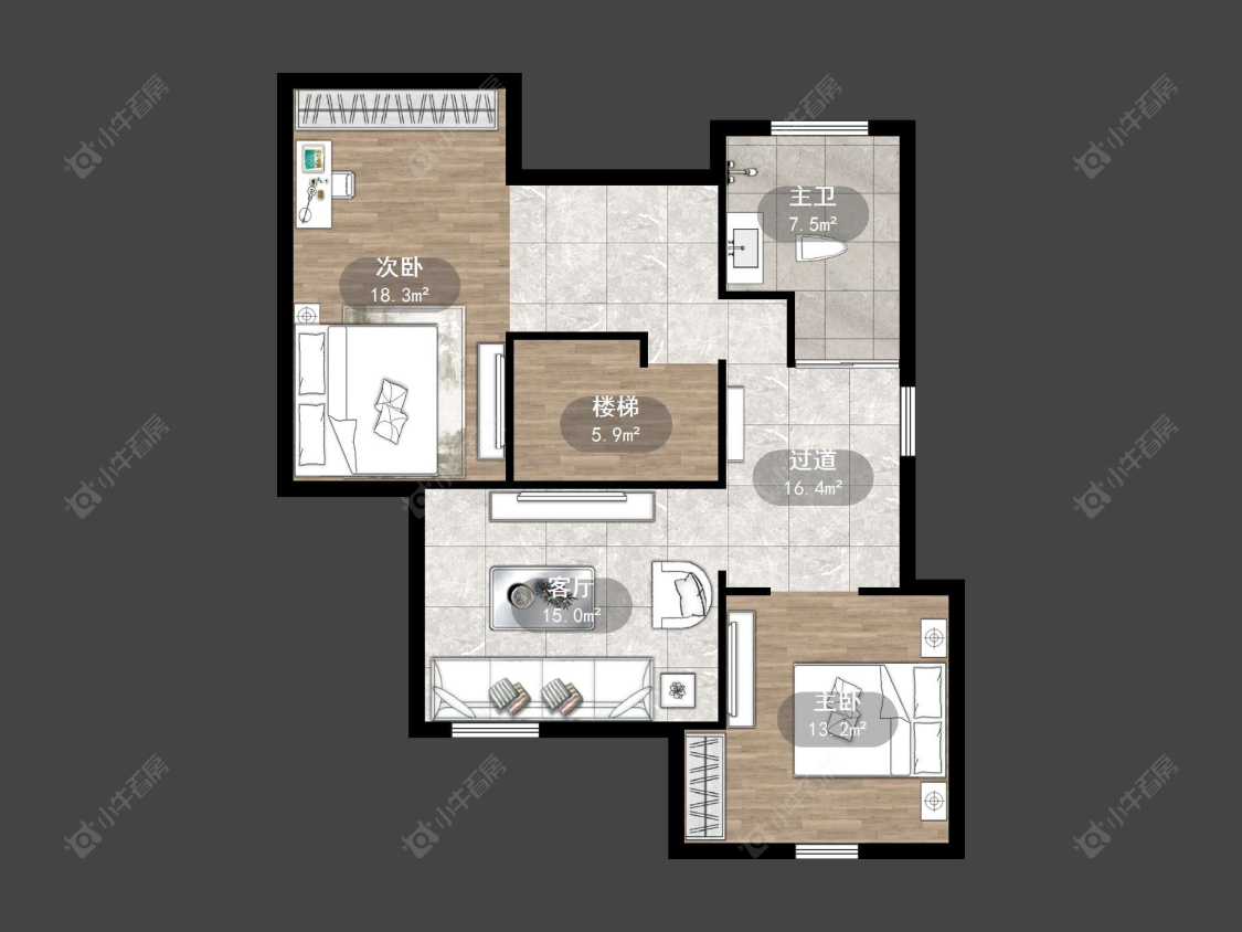 上海万科琥珀郡园在售二手房源户型图_小牛看房