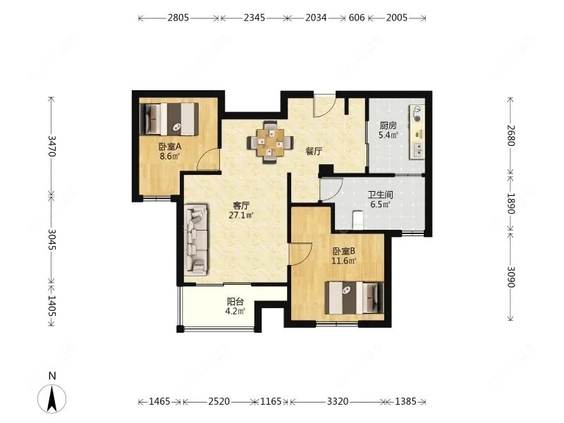上海盛世宝邸一期在售二手房源户型图_小牛看房