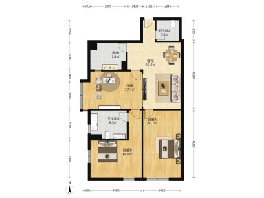 上海凯鹏国际大厦3室在售二手房房源图片