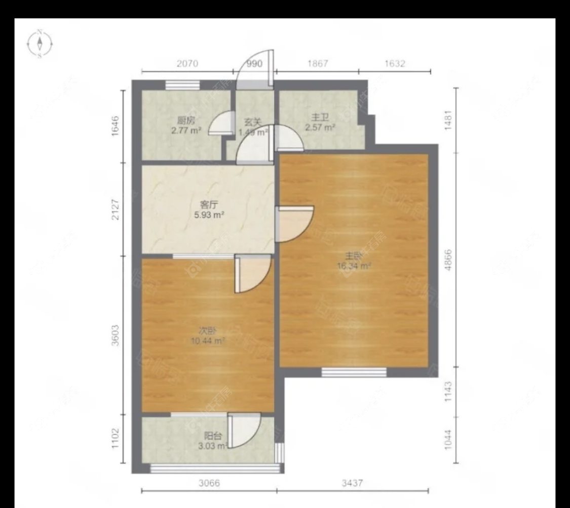 上海盛桥二村在租房源户型图_小牛看房