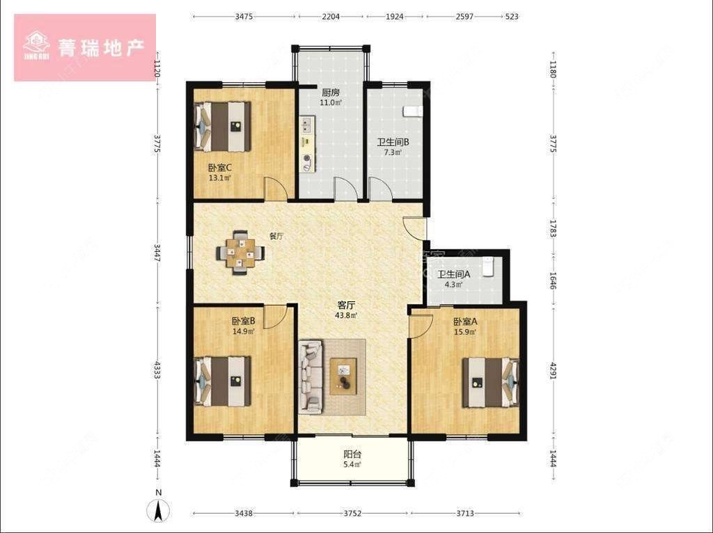 上海菊泉公寓在售二手房源户型图_小牛看房