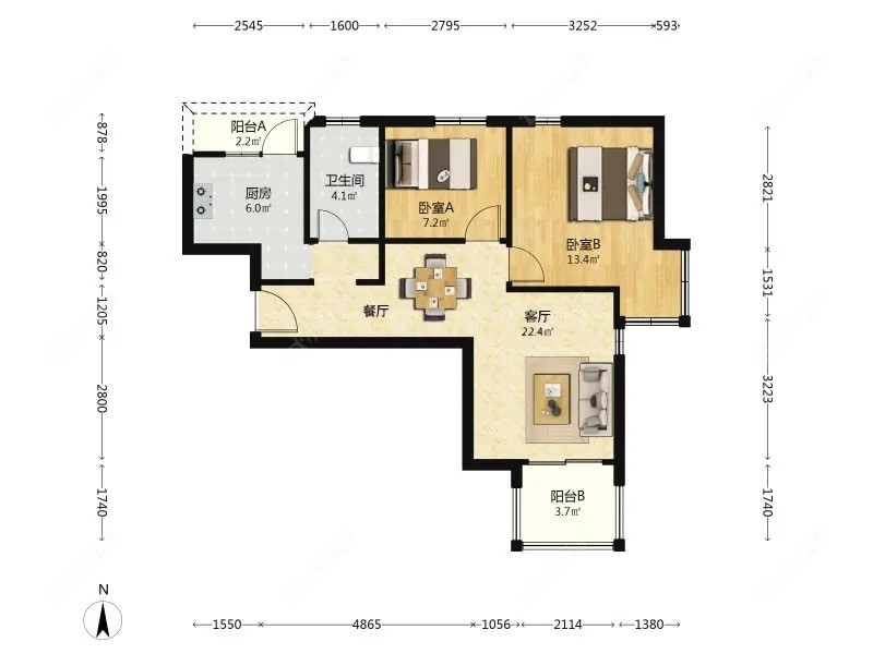 上海馨佳园十街坊在售二手房源户型图_小牛看房