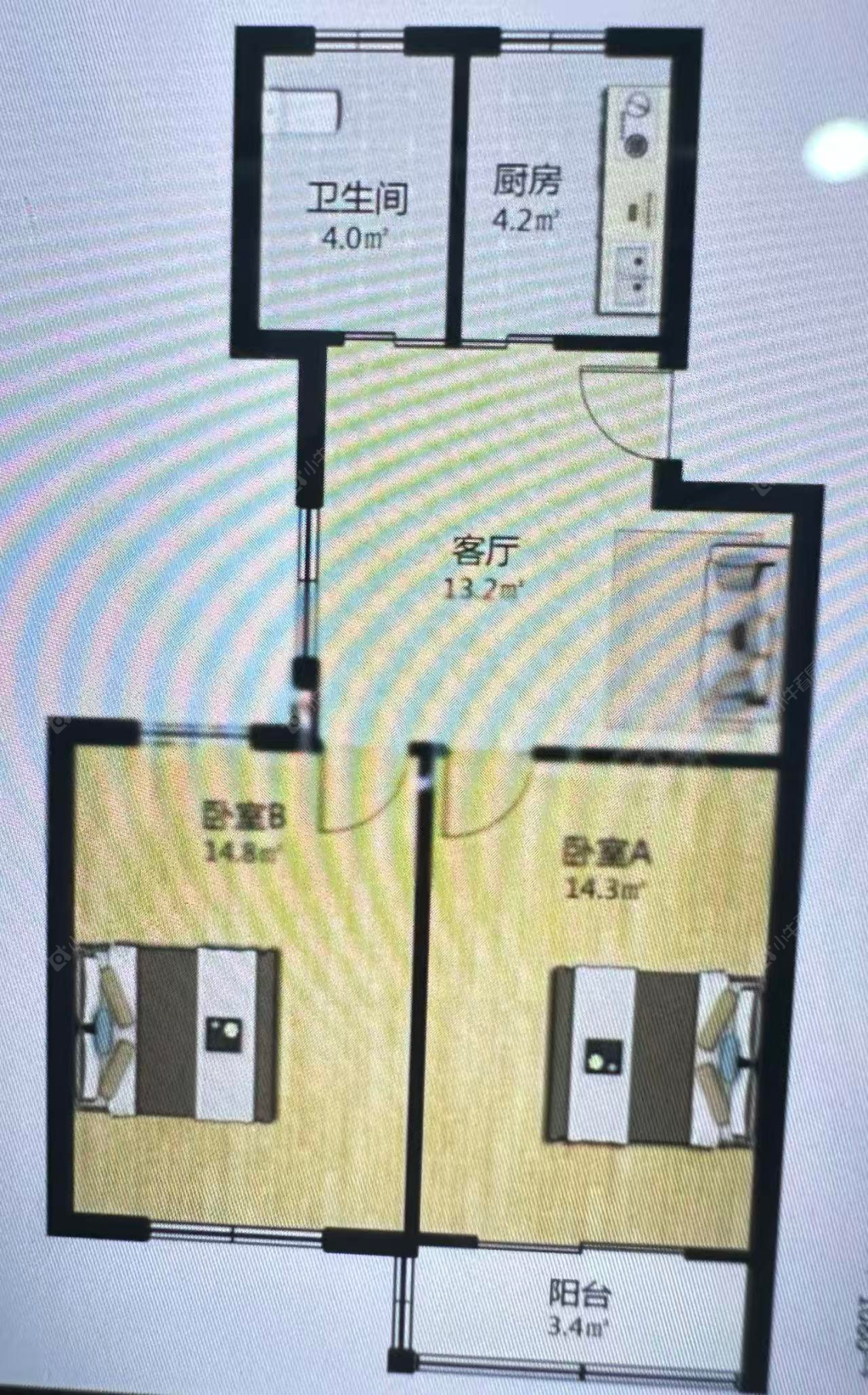 上海祁南一村在售二手房源户型图_小牛看房