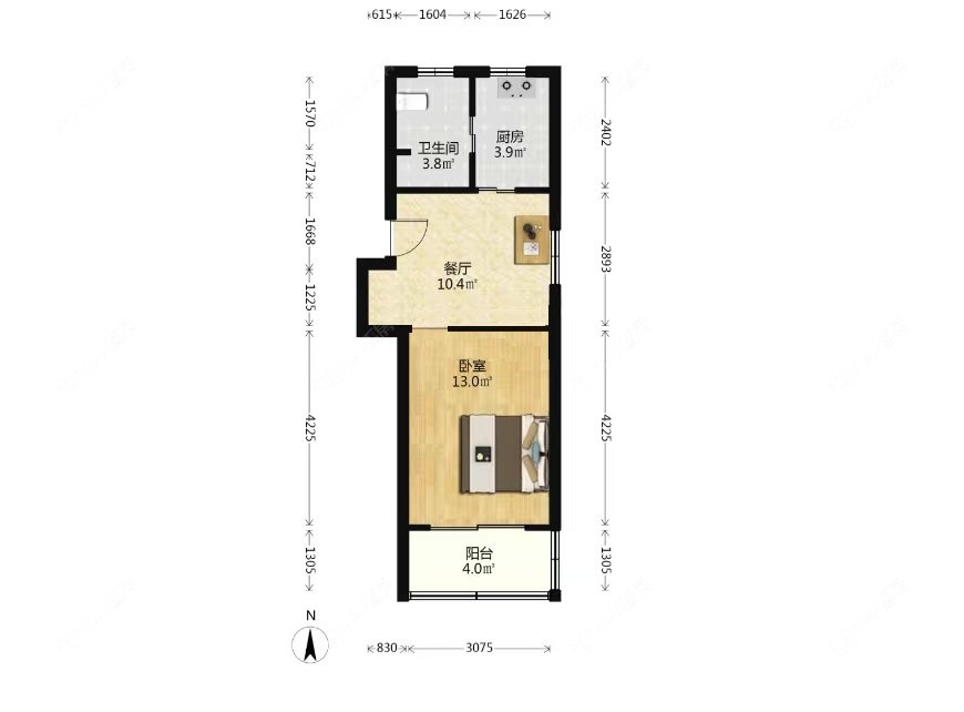 上海建业新村在售二手房源户型图_小牛看房