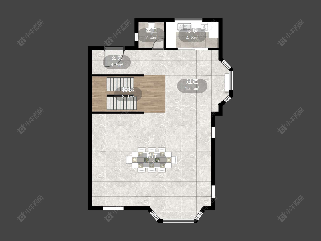 上海长泰东郊御园别墅区在售二手房源户型图_小牛看房