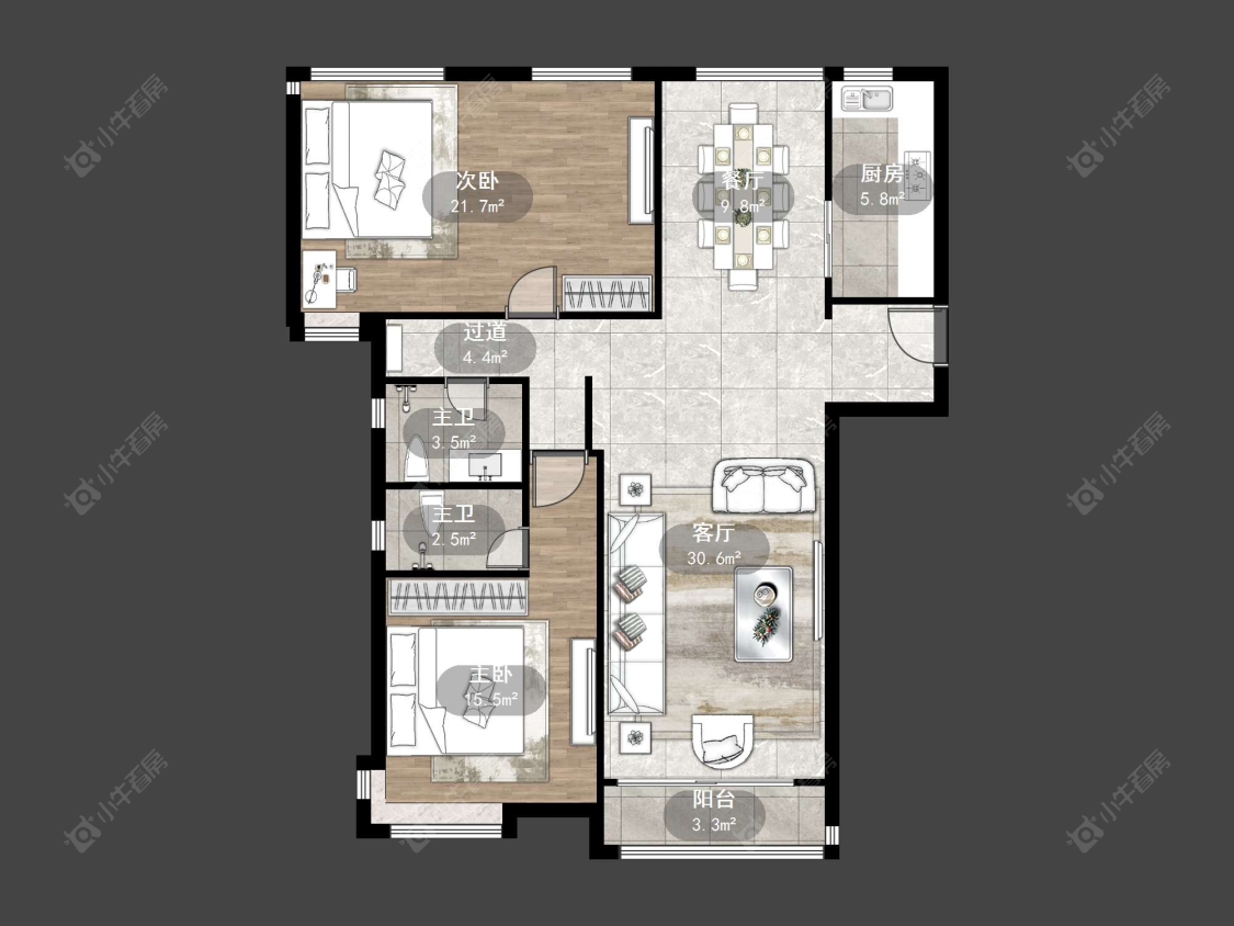 上海铂庭俱进家园在售二手房源户型图_小牛看房