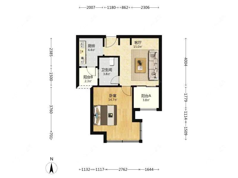 上海馨佳园十二街坊在售二手房源户型图_小牛看房