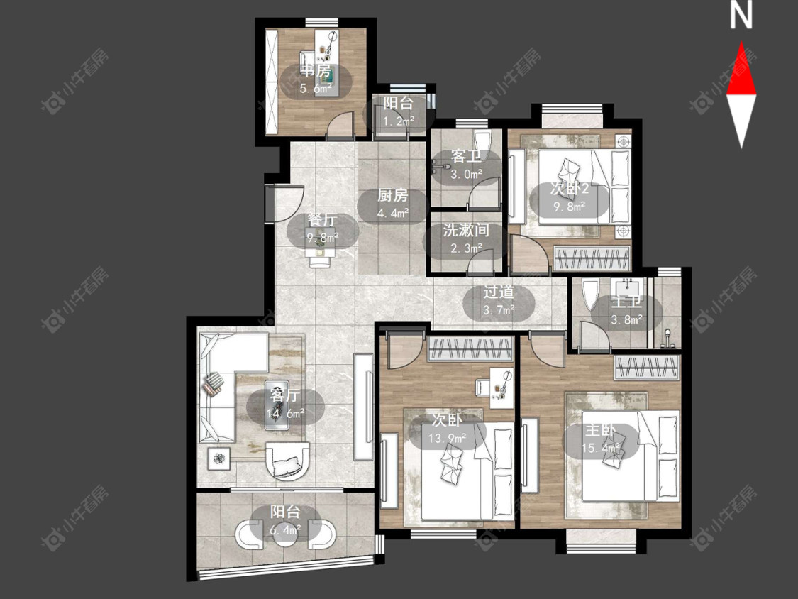 上海文化馨苑在售二手房源户型图_小牛看房