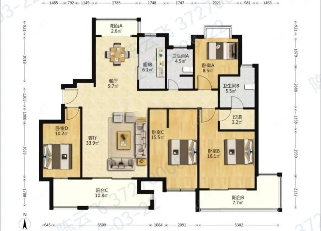 上海万业紫辰苑在租房源户型图_小牛看房
