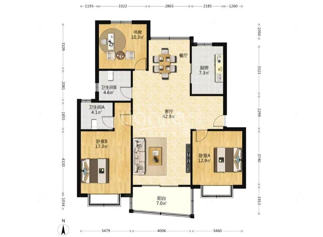 上海莲杨苑在售二手房源户型图_小牛看房