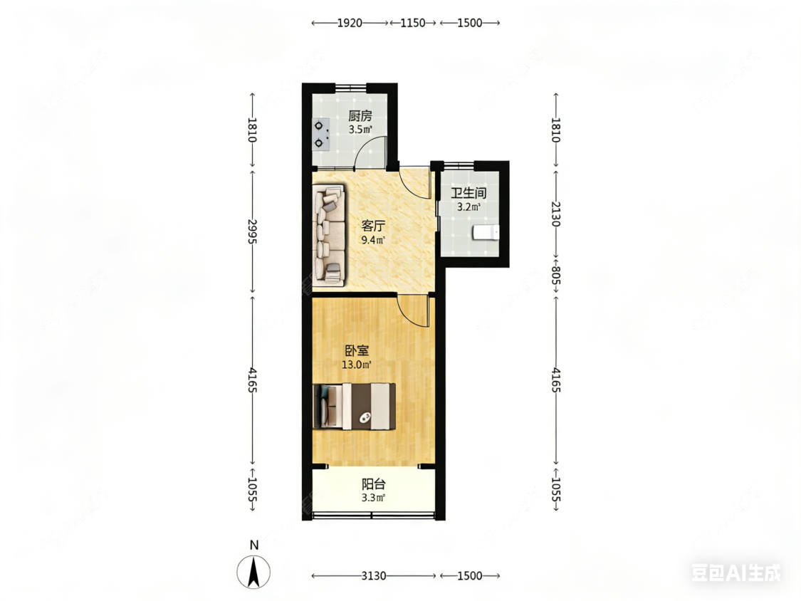 上海逸仙一村在售二手房源户型图_小牛看房