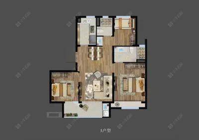 上海大华公园荟在售二手房源户型图_小牛看房